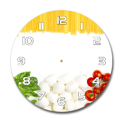 Round wall clock Italian flag