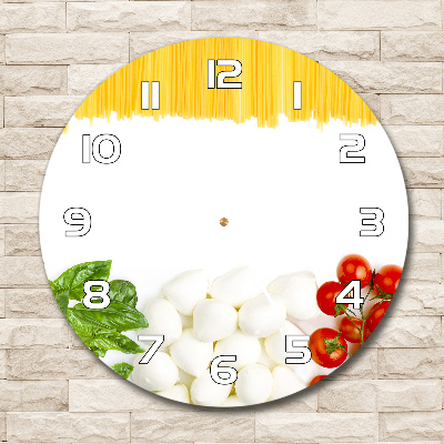 Round wall clock Italian flag