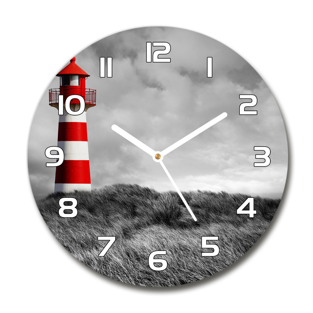 Round wall clock Lighthouse