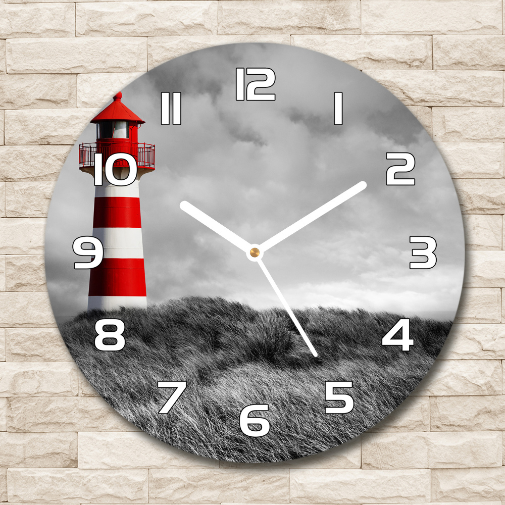 Round wall clock Lighthouse