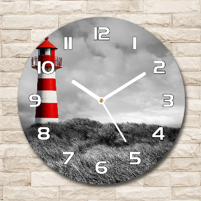 Round wall clock Lighthouse