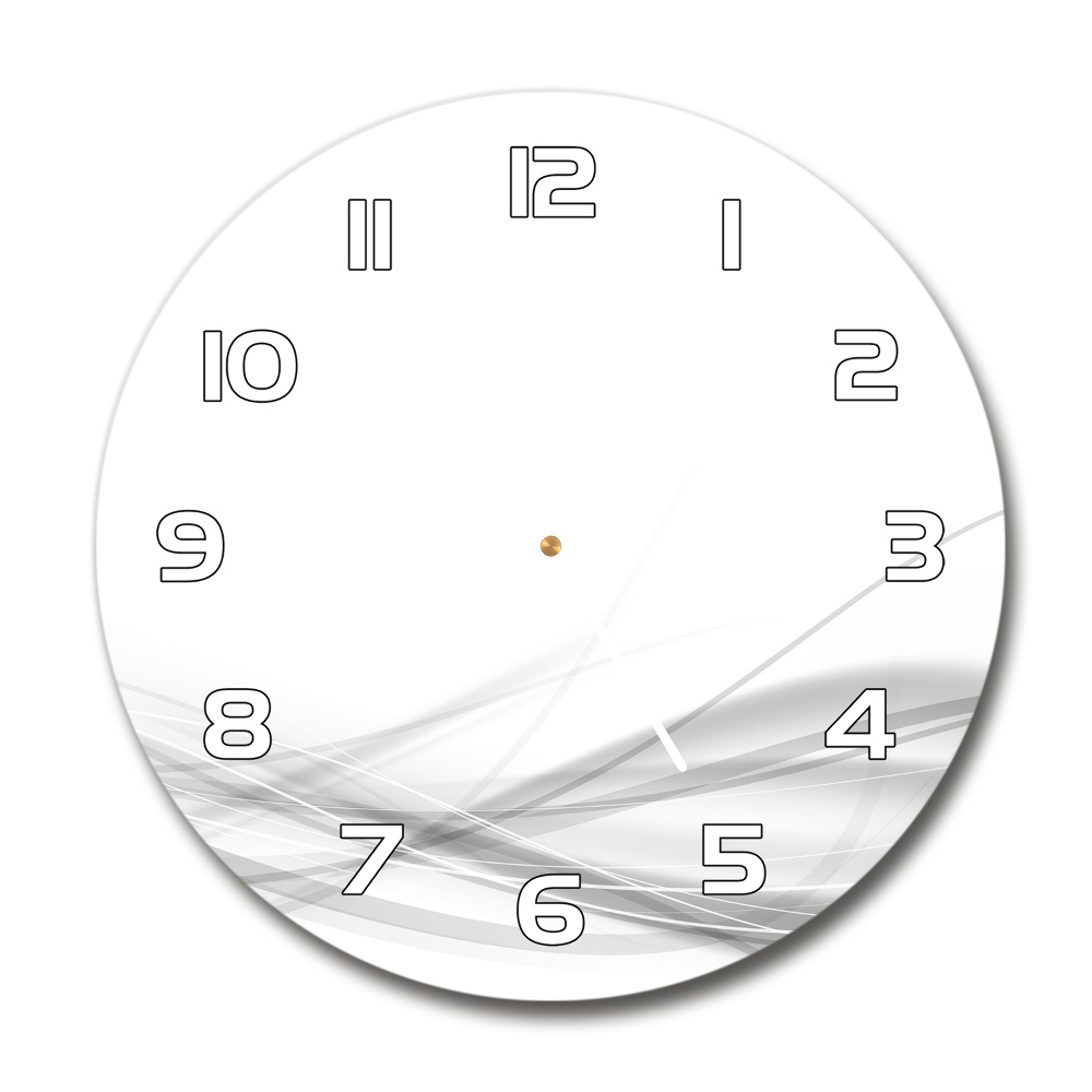 Round wall clock Wave abstraction