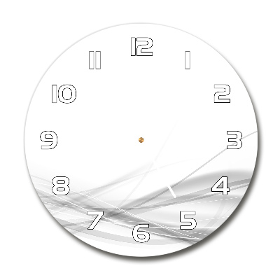 Round wall clock Wave abstraction