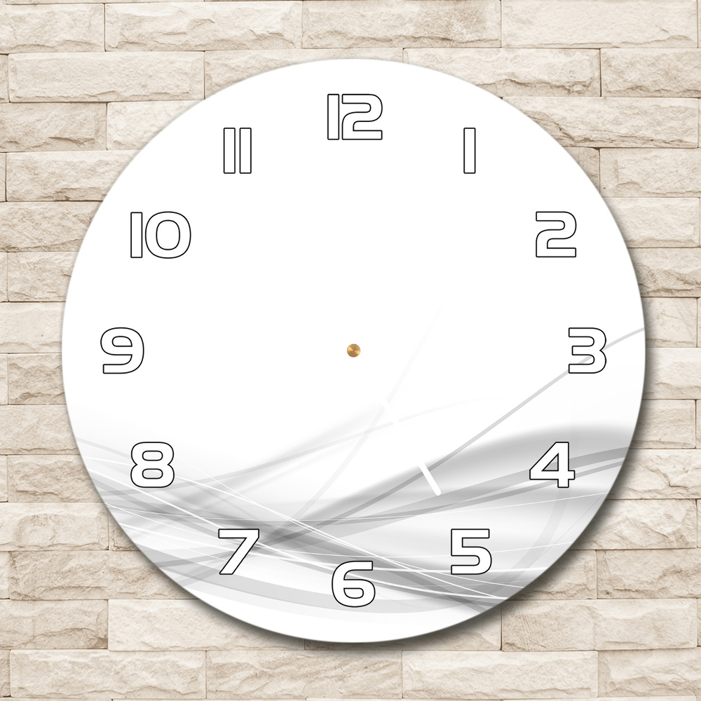 Round wall clock Wave abstraction