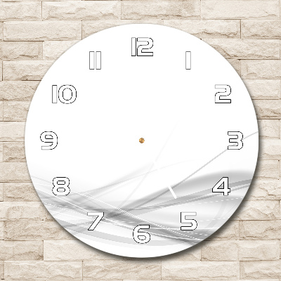 Round wall clock Wave abstraction