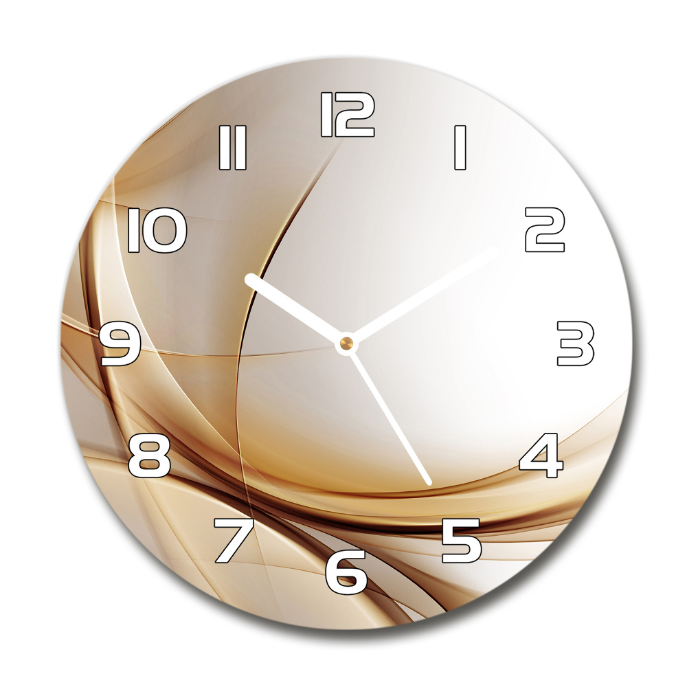 Round wall clock Wave abstraction