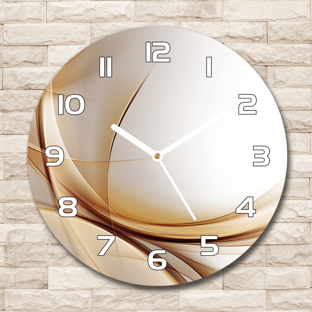 Round wall clock Wave abstraction