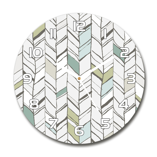 Round wall clock Flankeet pattern