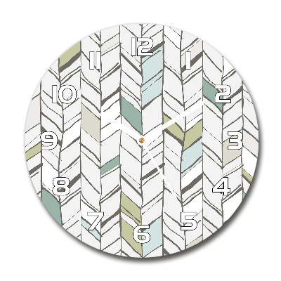 Round wall clock Flankeet pattern