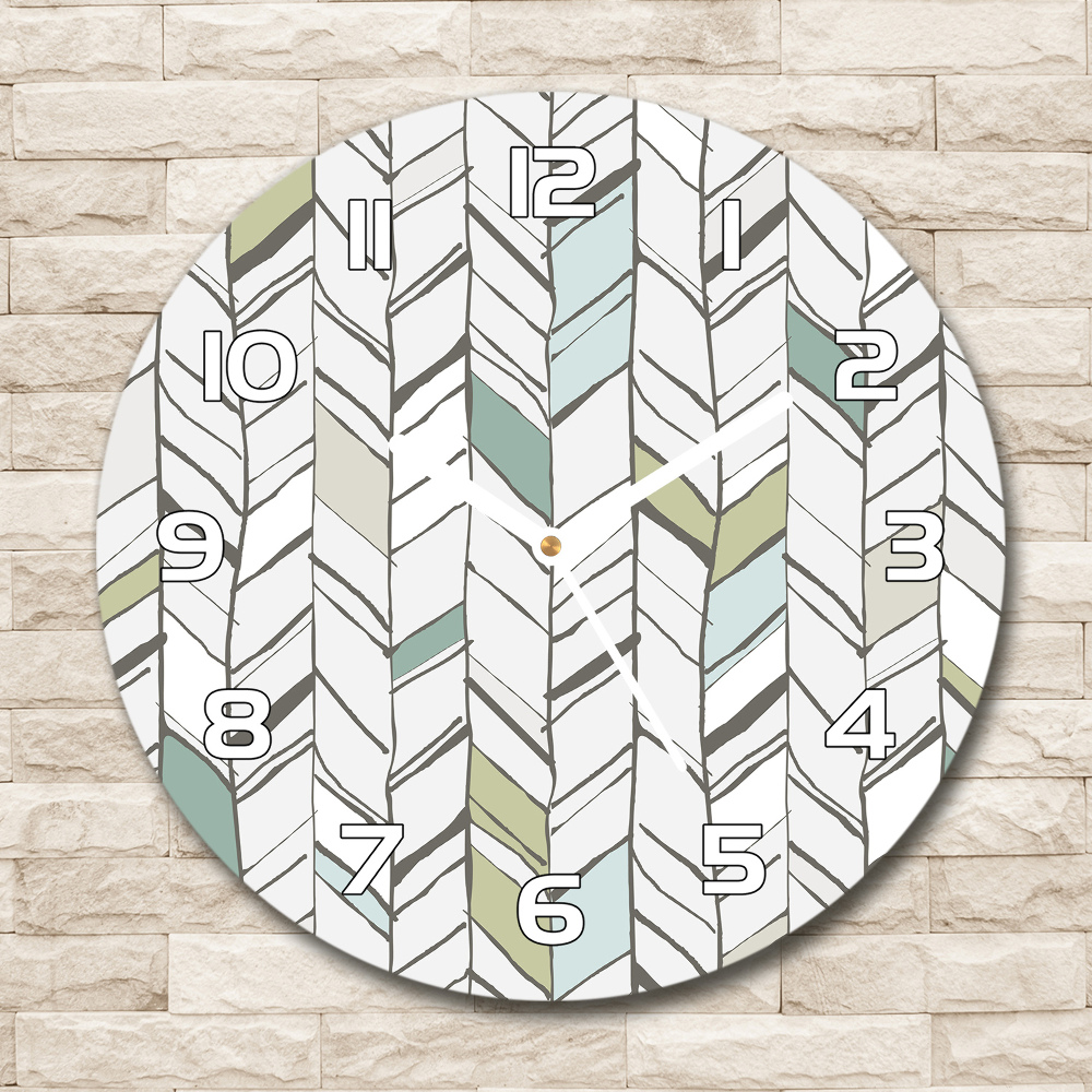 Round wall clock Flankeet pattern