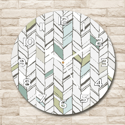 Round wall clock Flankeet pattern