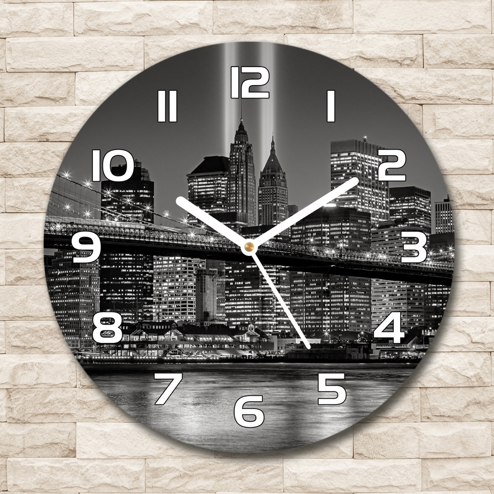 Round wall clock Manhattan New York