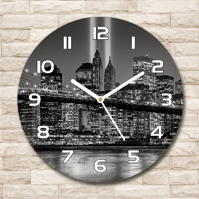 Round wall clock Manhattan New York