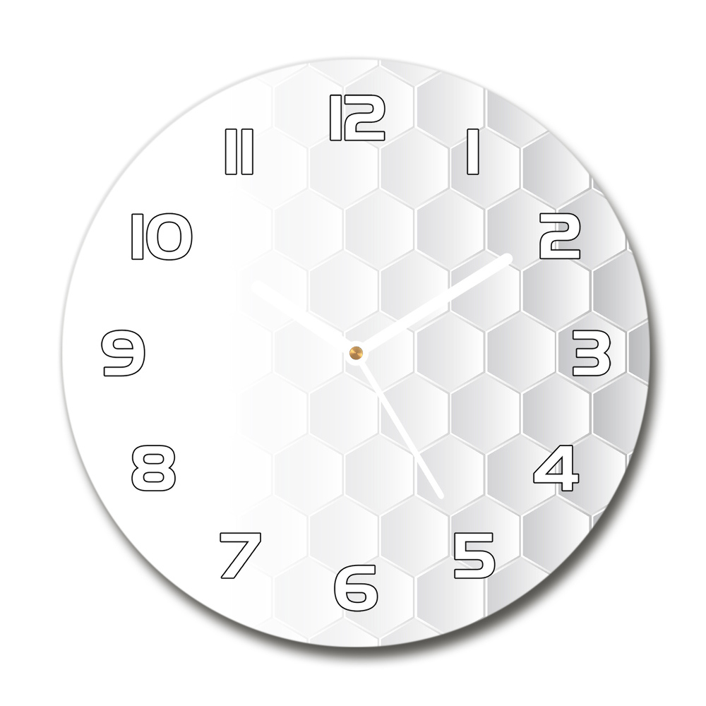 Round wall clock Background hexagon