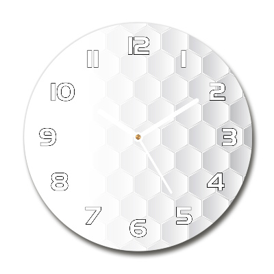 Round wall clock Background hexagon