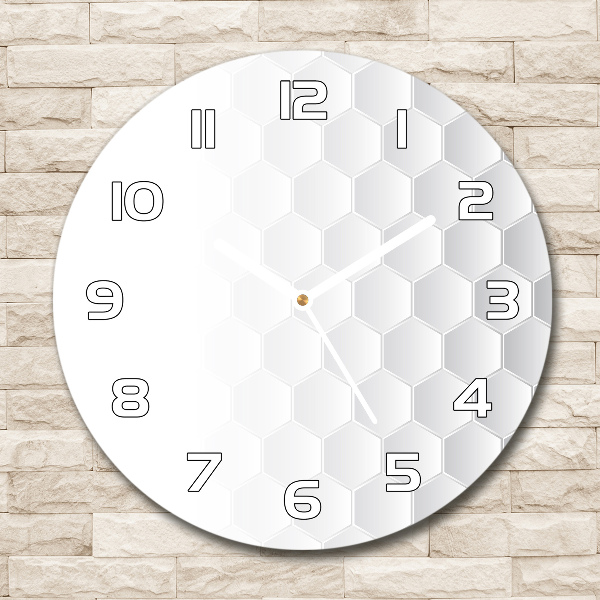 Round wall clock Background hexagon