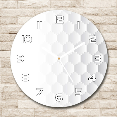 Round wall clock Background hexagon