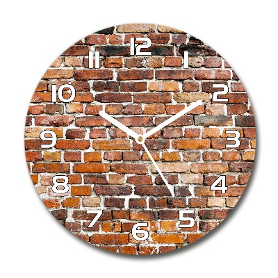 Round wall clock Brick wall