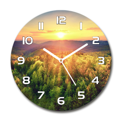 Round wall clock West forest