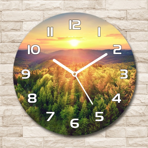 Round wall clock West forest