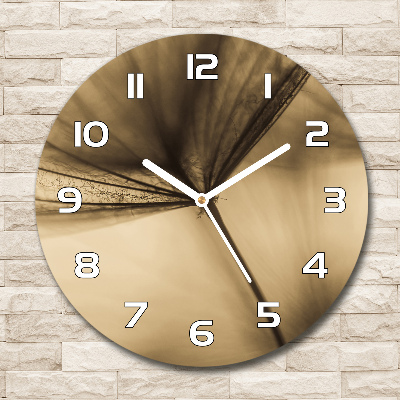 Round wall clock Dandelion seed