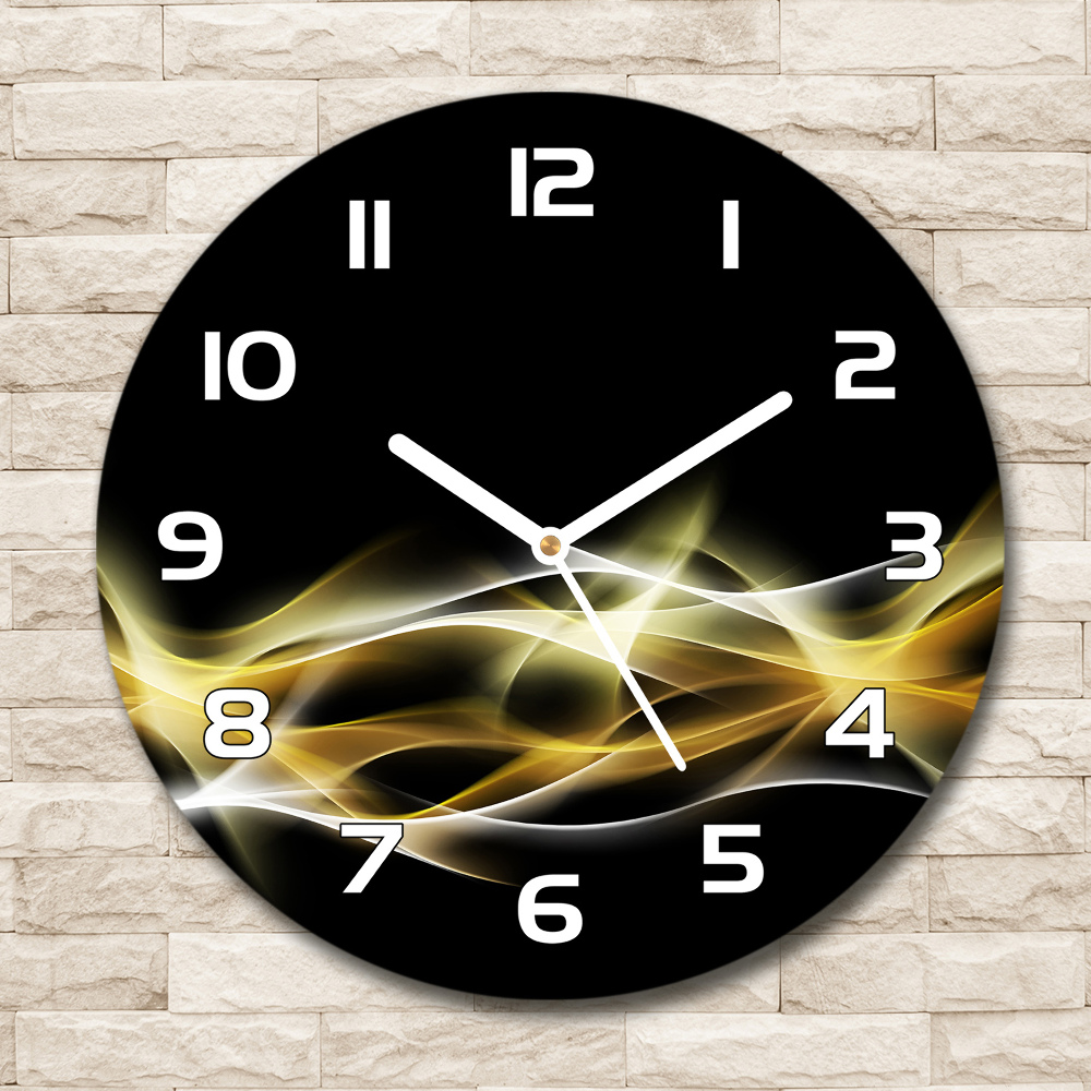 Round wall clock Light abstraction