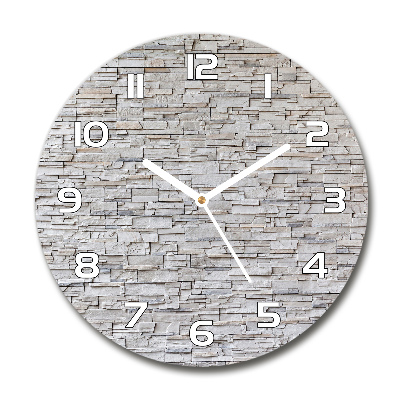 Round wall clock Stone wall