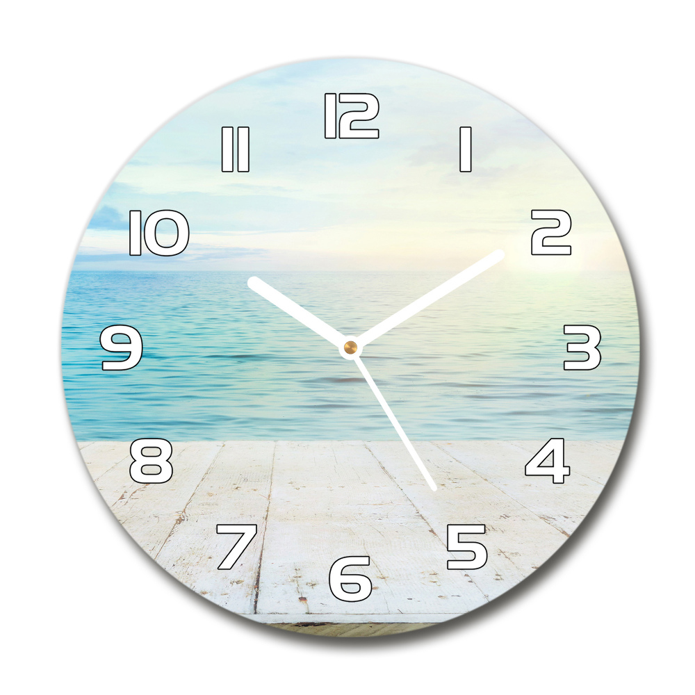 Round wall clock Sea