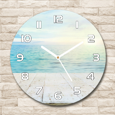 Round wall clock Sea