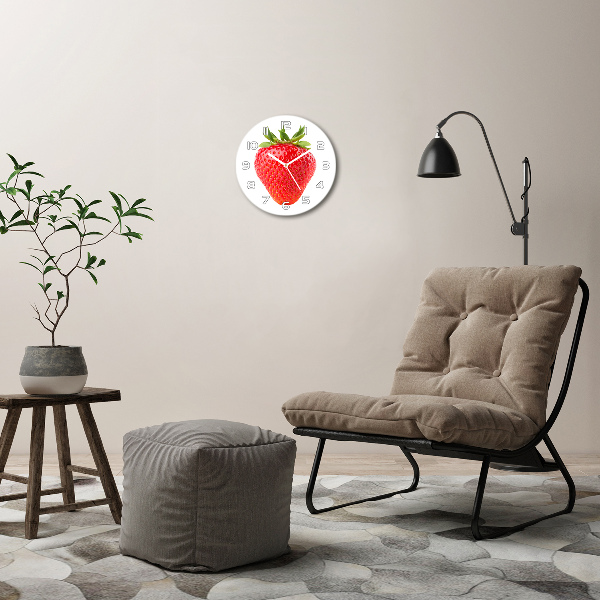 Round wall clock Strawberry