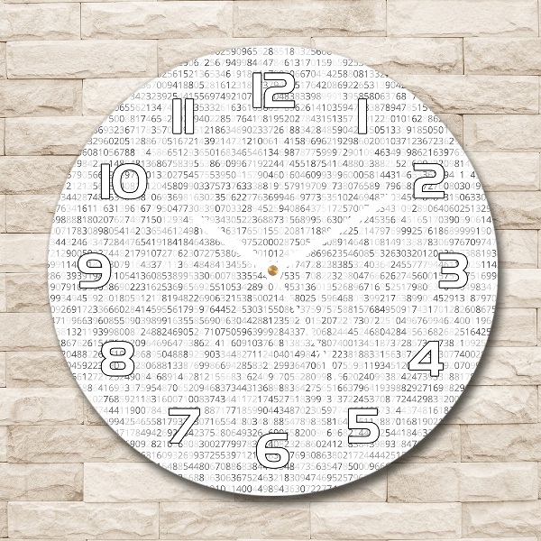 Round wall clock Binary code