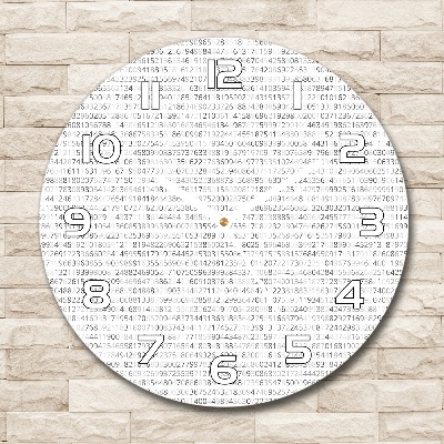 Round wall clock Binary code