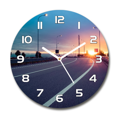 Round wall clock highway