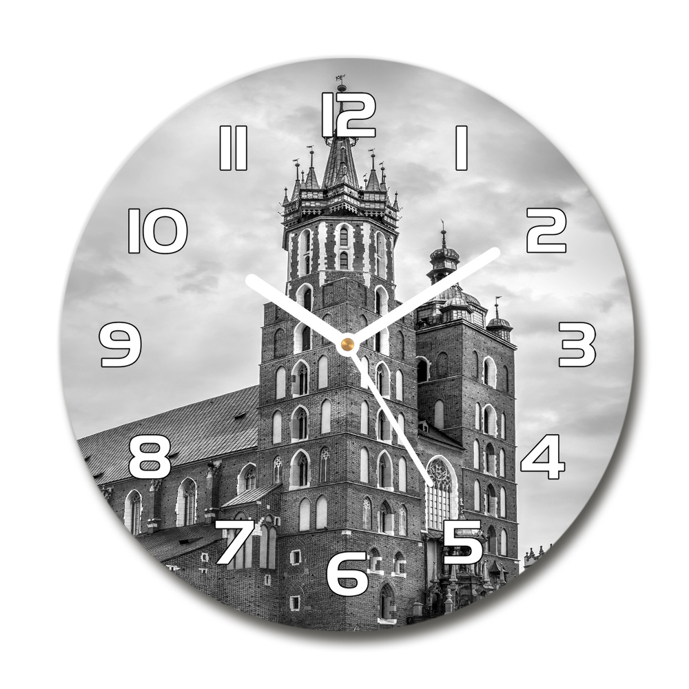 Round wall clock Cracow Poland