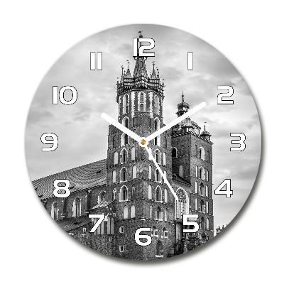 Round wall clock Cracow Poland