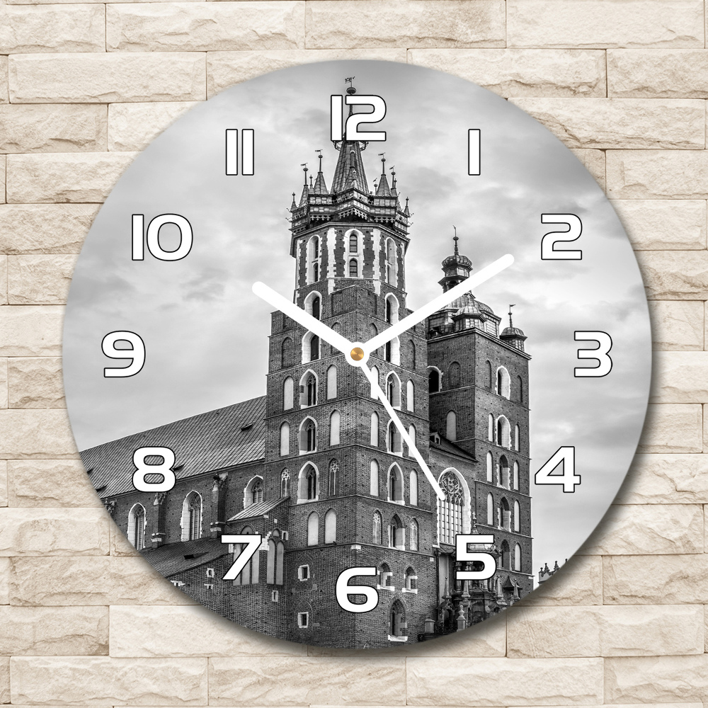 Round wall clock Cracow Poland