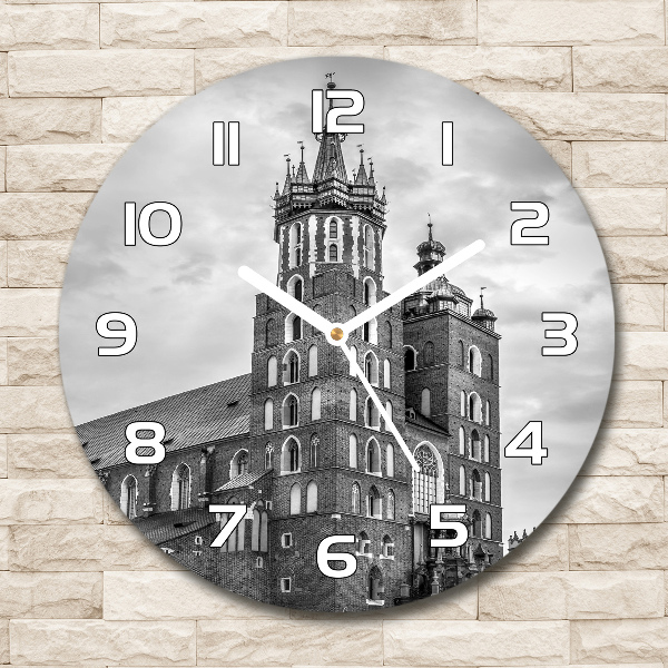 Round wall clock Cracow Poland