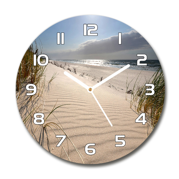 Round wall clock Mrzeżyno beach