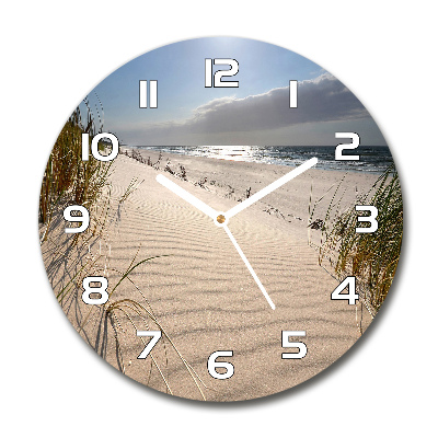 Round wall clock Mrzeżyno beach