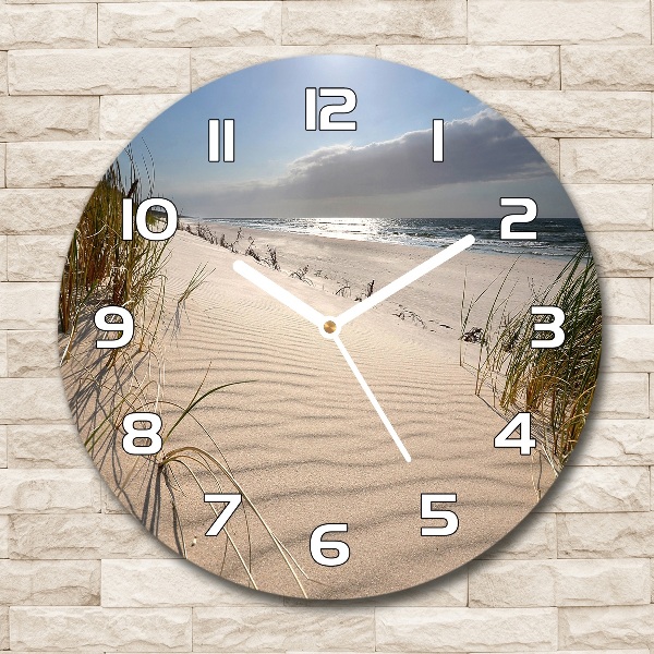 Round wall clock Mrzeżyno beach