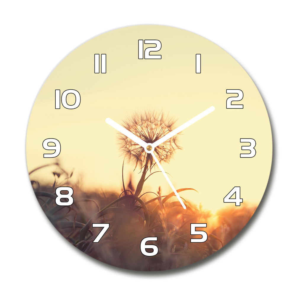 Round wall clock Dandelion