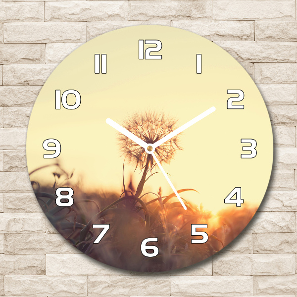 Round wall clock Dandelion