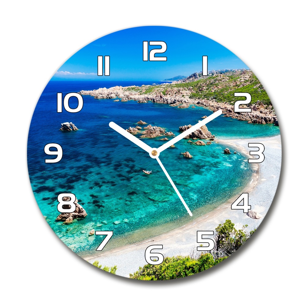 Round wall clock Sea bay