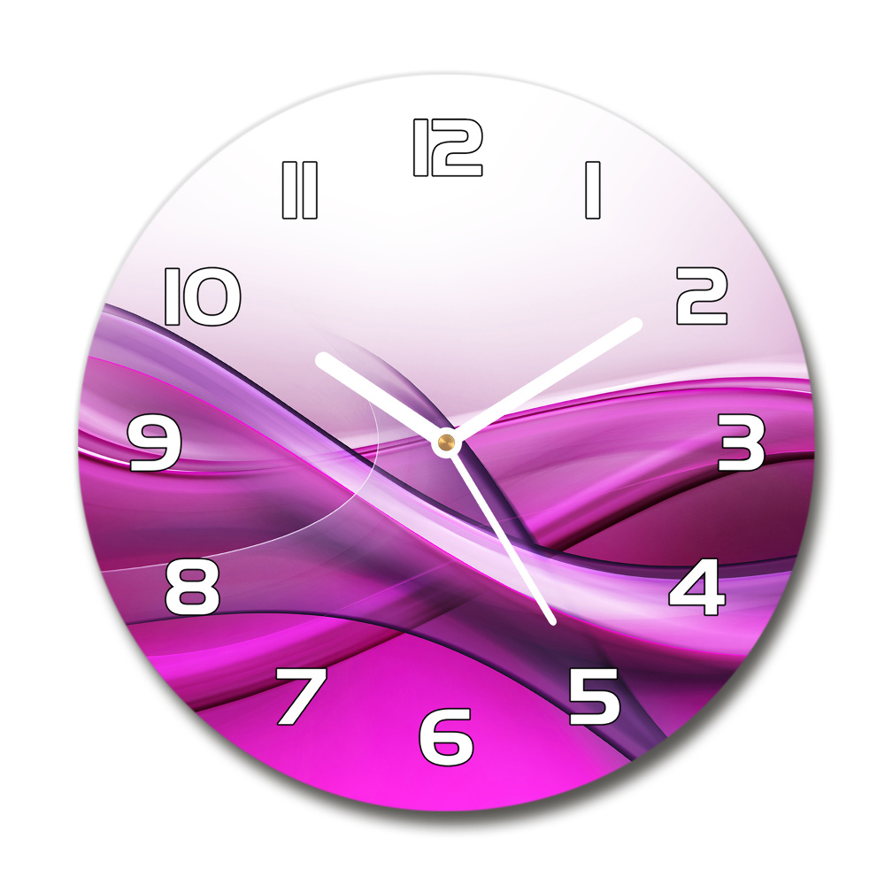 Round wall clock Background waves