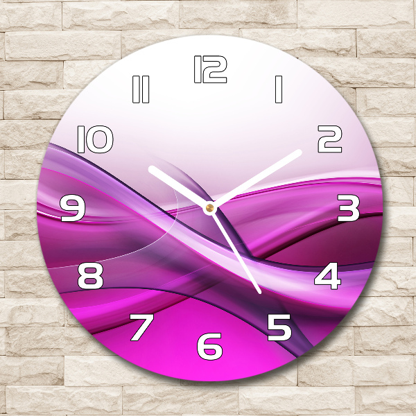 Round wall clock Background waves