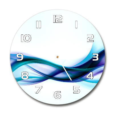 Round wall clock Wave abstraction