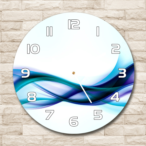 Round wall clock Wave abstraction