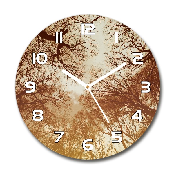 Round wall clock Forest