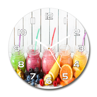 Round wall clock Fruit cocktails