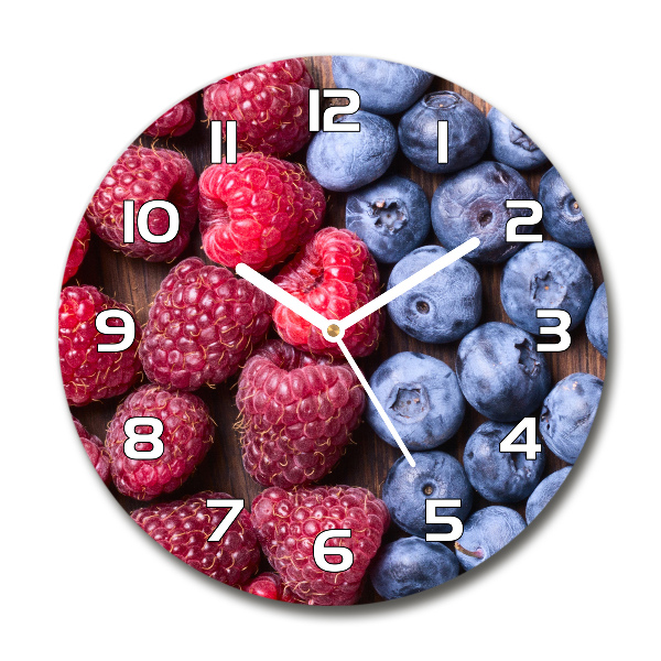 Round wall clock Forest fruits